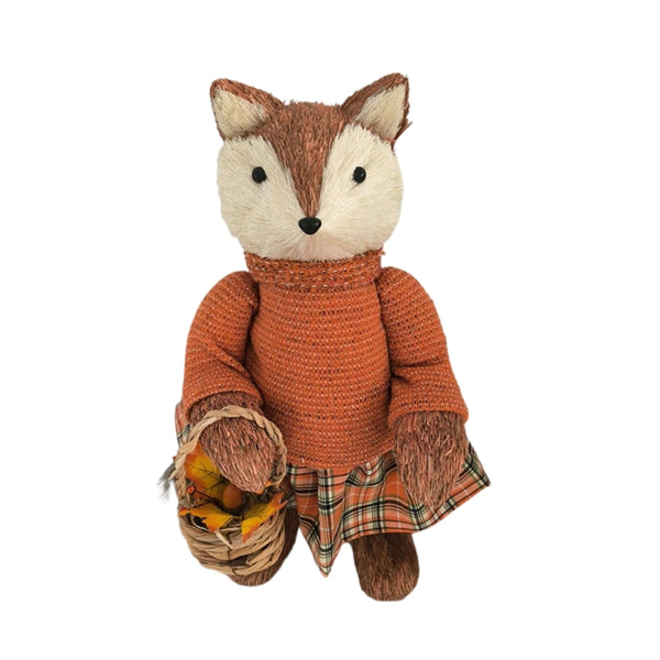autumn collection fox girl  decoration  textured fabric
