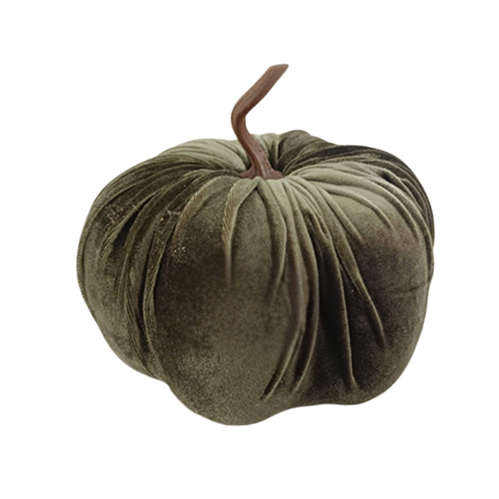 autumn collection velvet pumpkin  green 1 6cm