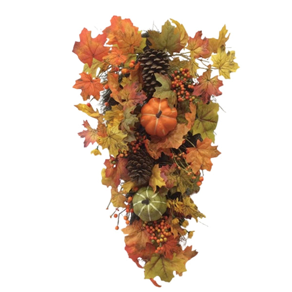 autumn collection fall leaves pine cone  pumpkin tear drop 