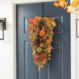 autumn collection fall leaves pine cone  pumpkin tear drop 