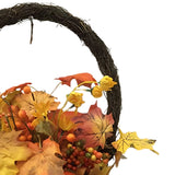 autumn collection fall leaves  pumpkin basket  40cm