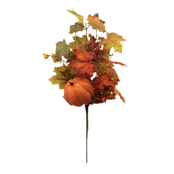 autumn collection fall leaves  pumpkin pick  70cm