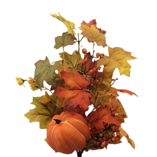 autumn collection fall leaves  pumpkin pick  70cm