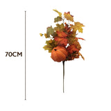 autumn collection fall leaves  pumpkin pick  70cm