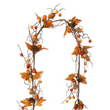 autumn collection acorn  fall leaves garland  128cm
