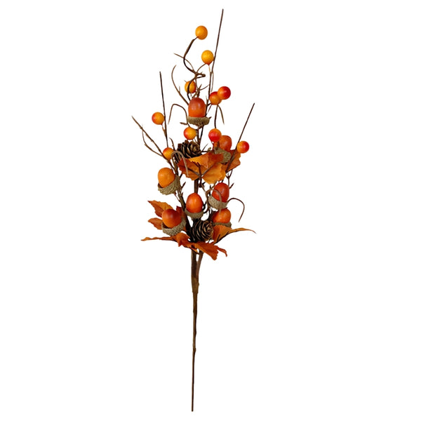 autumn collection acorn  fall leaves pick  60cm