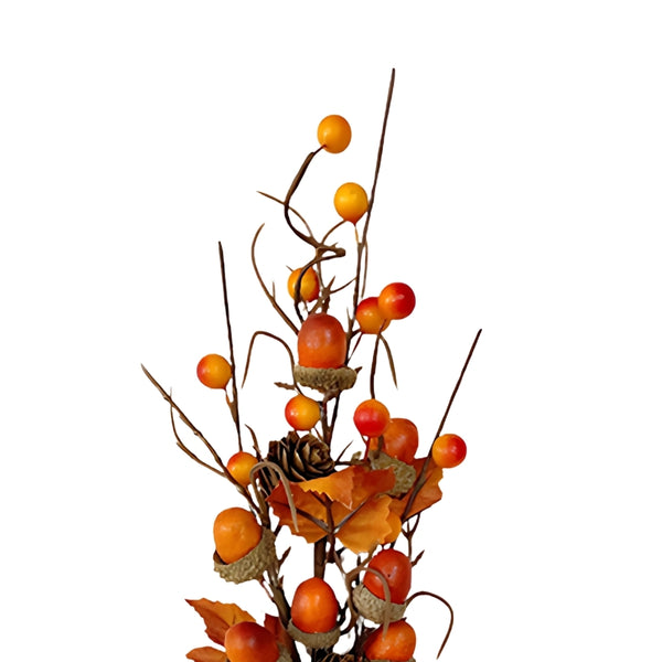 autumn collection acorn  fall leaves pick  60cm