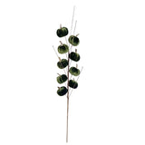 autumn collection velvet pumpkins spray  green h66cm