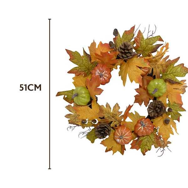 autumn collection pumpkin wreath  51cm