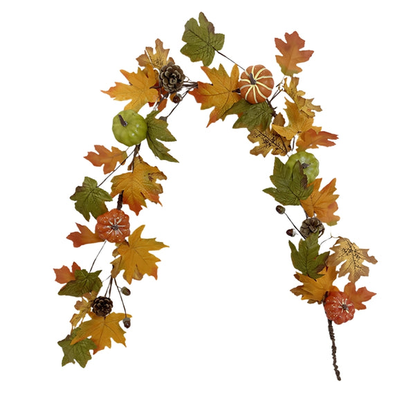 autumn collection faux maple leaf garland  152cm