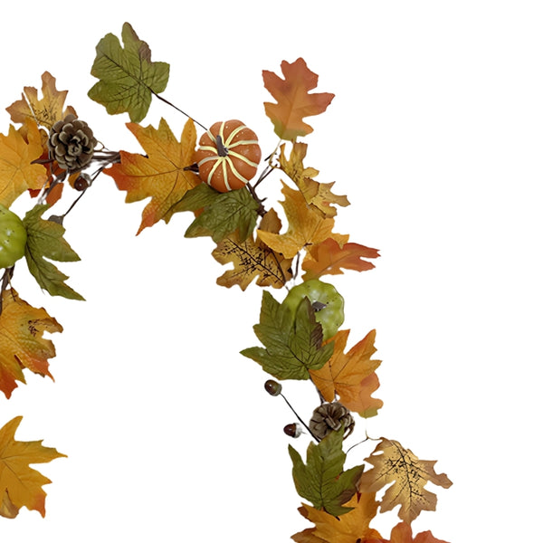 autumn collection faux maple leaf garland  152cm