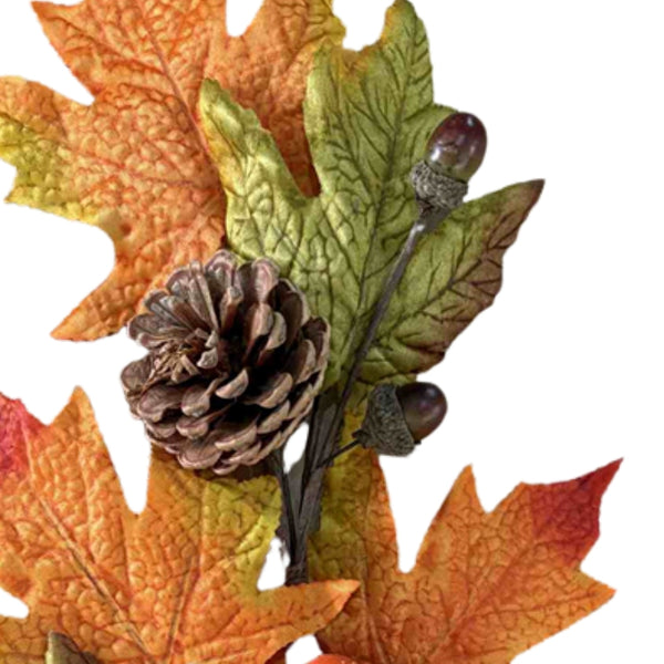 autumn collection autumn leaves acorn spray  63cm