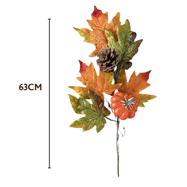 Autumn Collection Autumn Leaves Acorn Spray | 63cm
