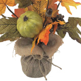 autumn collection fall leaves  pumpkins pot  51cm