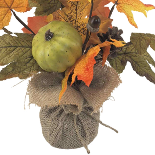 autumn collection fall leaves  pumpkins pot  51cm