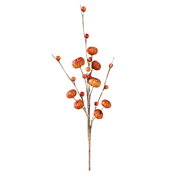 autumn collection mini pumpkins pick  31cm