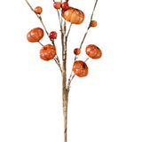 autumn collection mini pumpkins pick  31cm