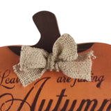autumn collection pumpkin plaque  25cm rustic wood decor