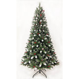 Christmas Vermont Frost Cone and Berry Artificial Tree | 7ft