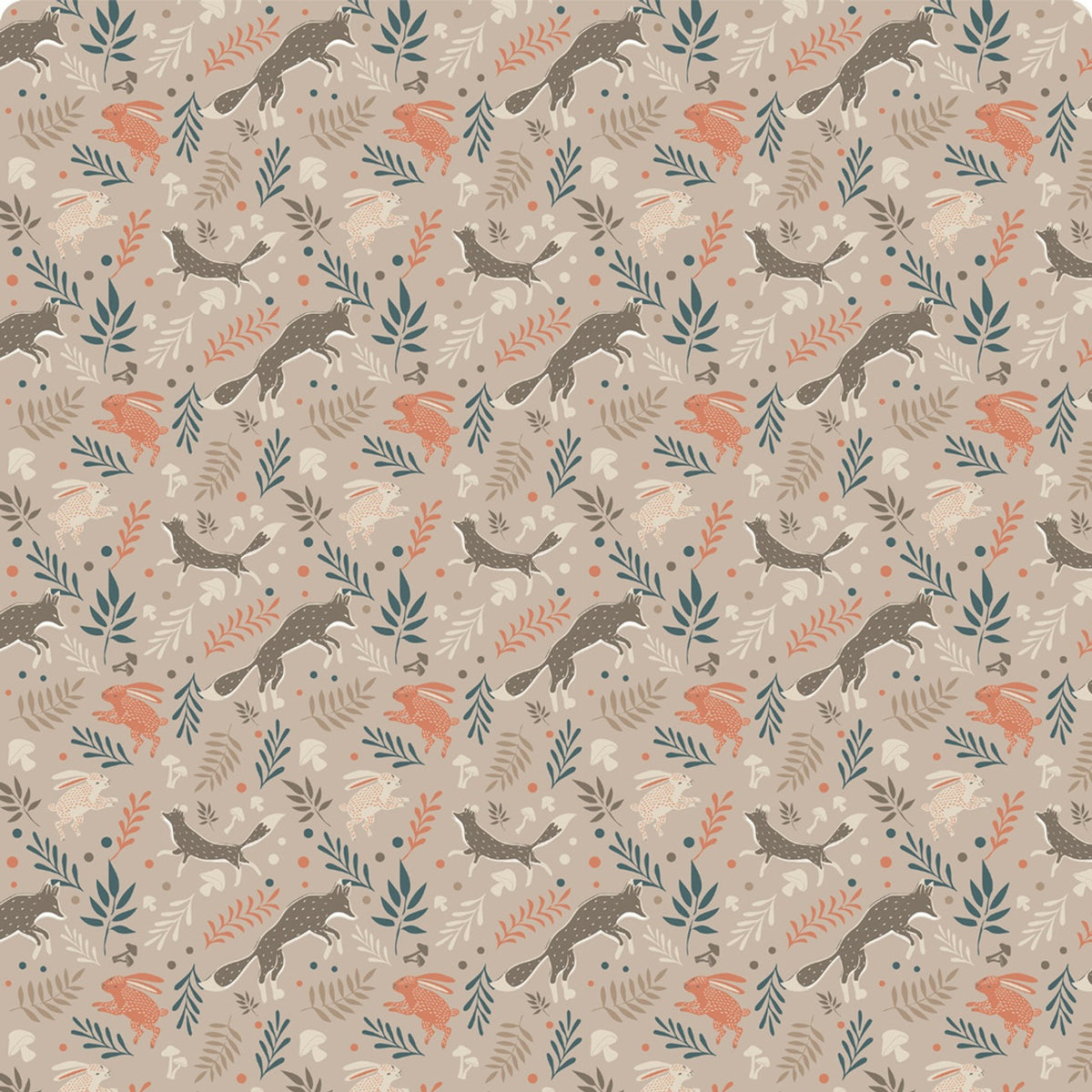 Country Club Woodland Creatures Printed Throw | 120x150cm Flannel