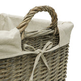 Antique Washed Willow Lined Log Basket - Fireside - 1 Pack - view 2