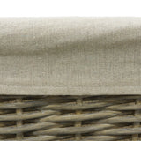 Antique Washed Willow Lined Log Basket - Fireside - 1 Pack - view 3