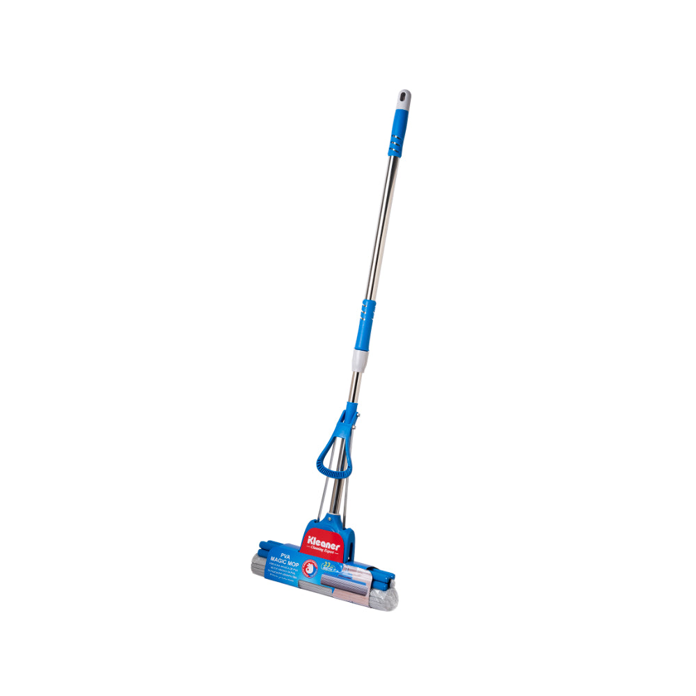 Kleaner PVA Magic Mop | Telescopic Handle, Hands-Free Wringing