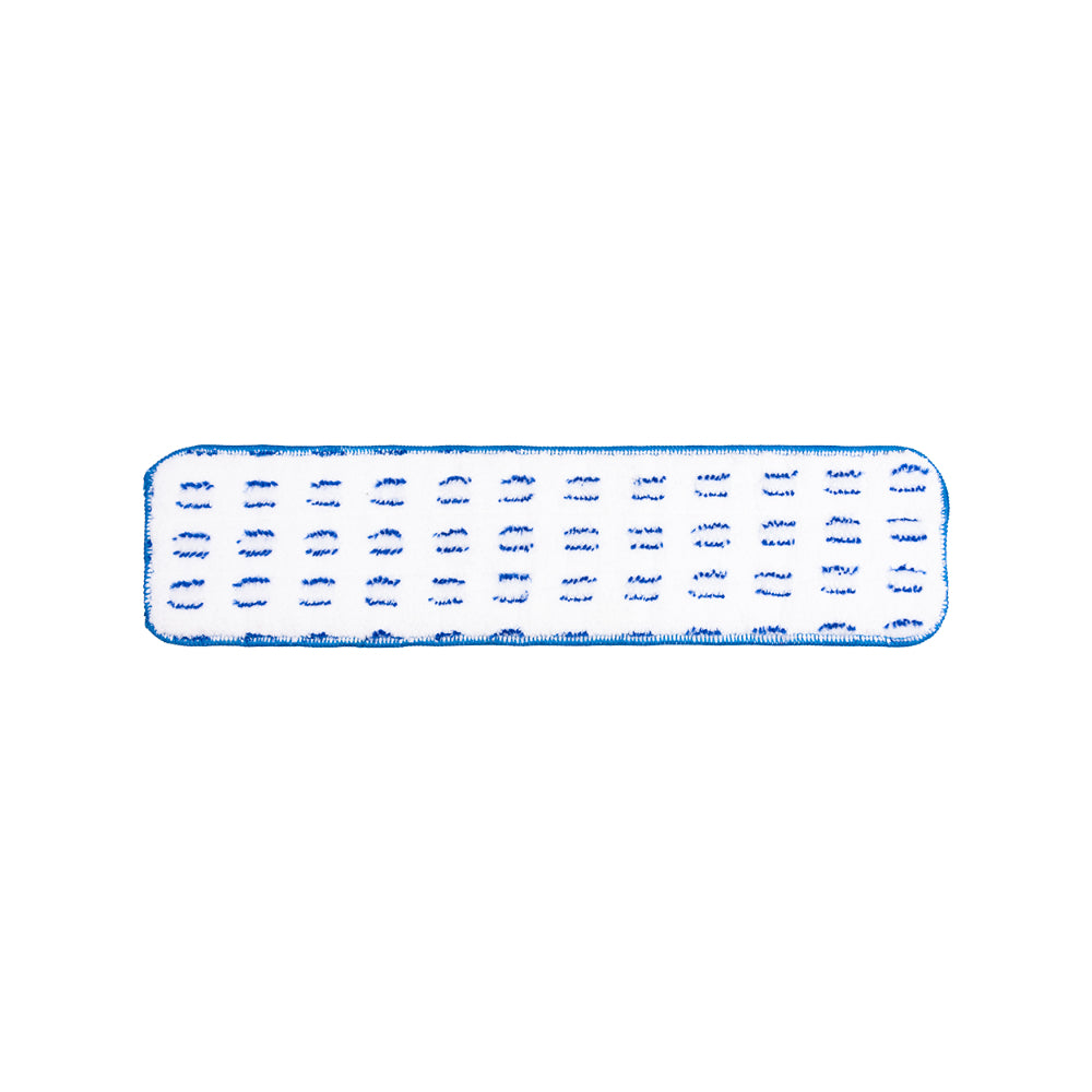 Kleaner Flat Mop Refill | Textured Strips, Blue Stitched Border, Rounded Corners