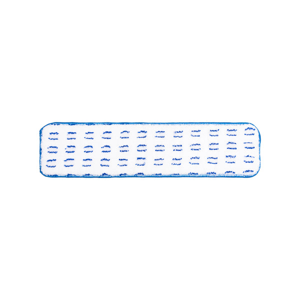 Kleaner Flat Mop Refill | Textured Strips, Blue Stitched Border, Rounded Corners