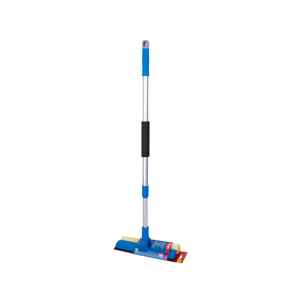 Kleaner Telescopic Window Cleaner | Swivel Head, Rubber Squeegee