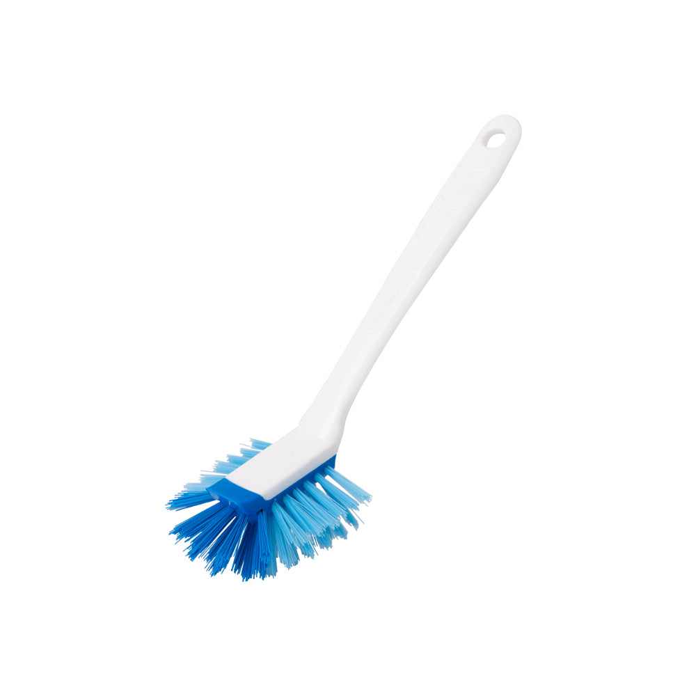 Kleaner Ergonomic Dish Brush | Long Handle, Angled Head, Non-Slip Grip