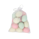 Pastel Decorative Eggs Easter Decoration | 20 Pieces, Mesh Bag
