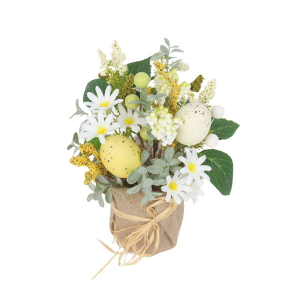 Lemon Egg & Leaves Pot | Lemon Motif, Egg and Leaves Pattern