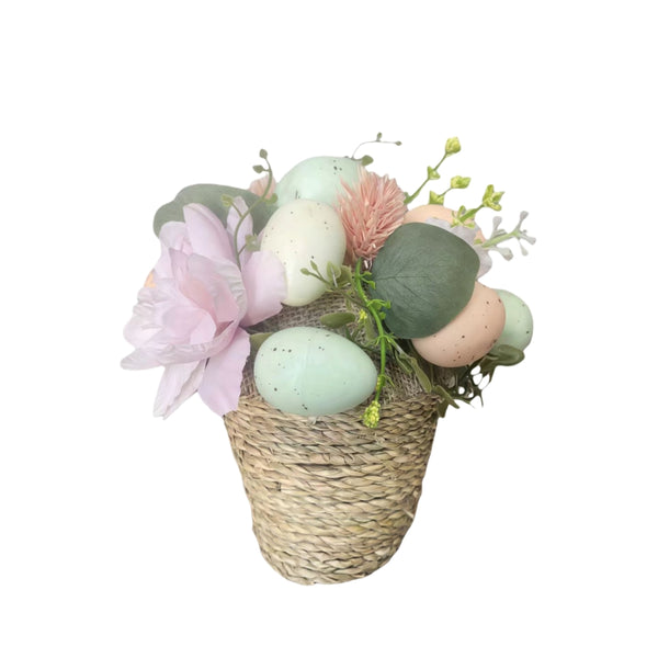 Pastel Easter Decorative Pot | Pastel Finish, Spring Seasonal Décor
