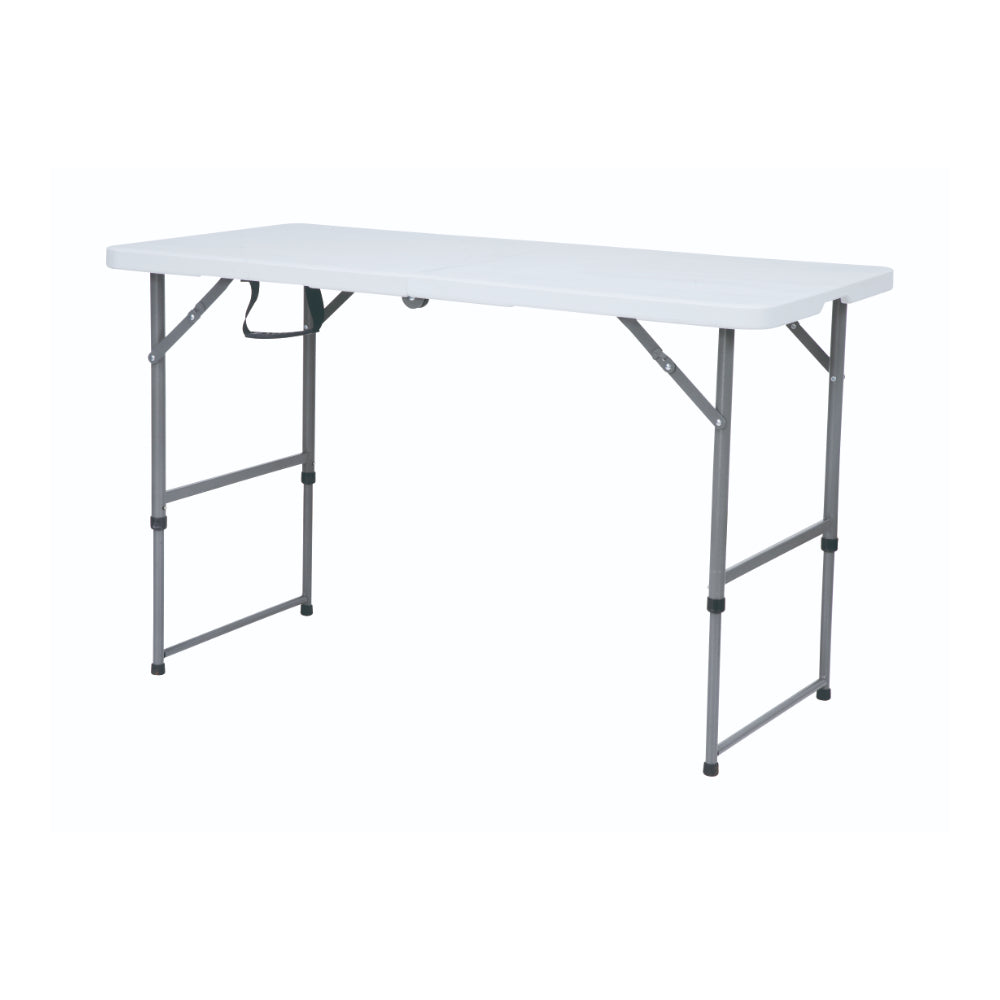 Lifestyle Living White Folding Table - Adjustable Height