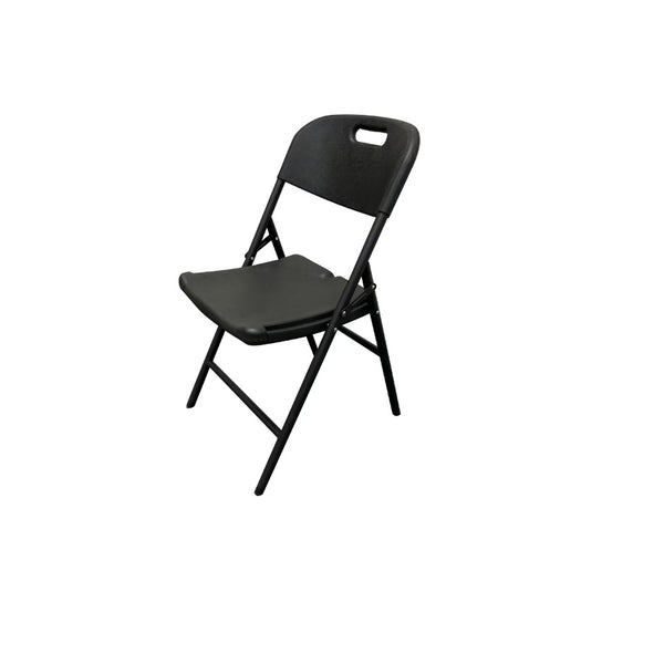 Lifestyle Living Grey Folding Chair with Carry Handle | 57 x 46 x 83cm