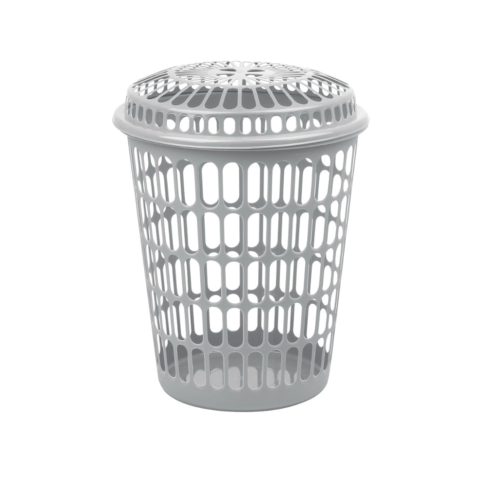 Laundry Basket with Lid | 45L, Grey