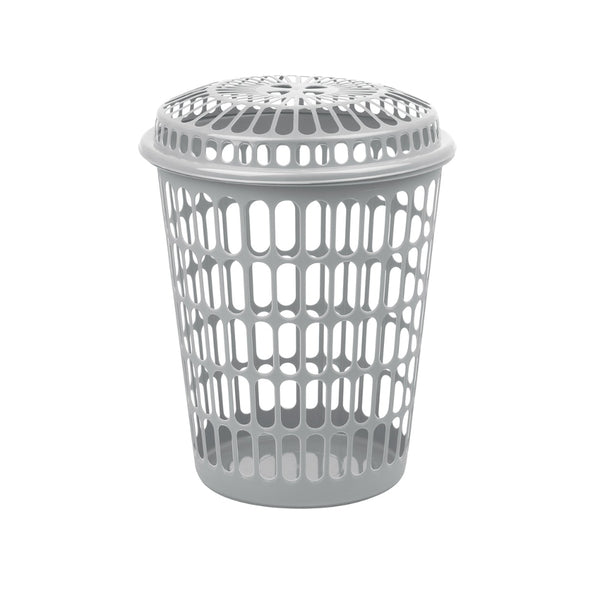 Laundry Basket with Lid | 45L, Grey