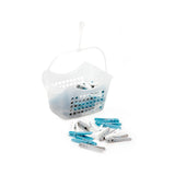 Hanging Peg Basket with 36 Pegs | Includes Basket and Pack of 36 Pegs