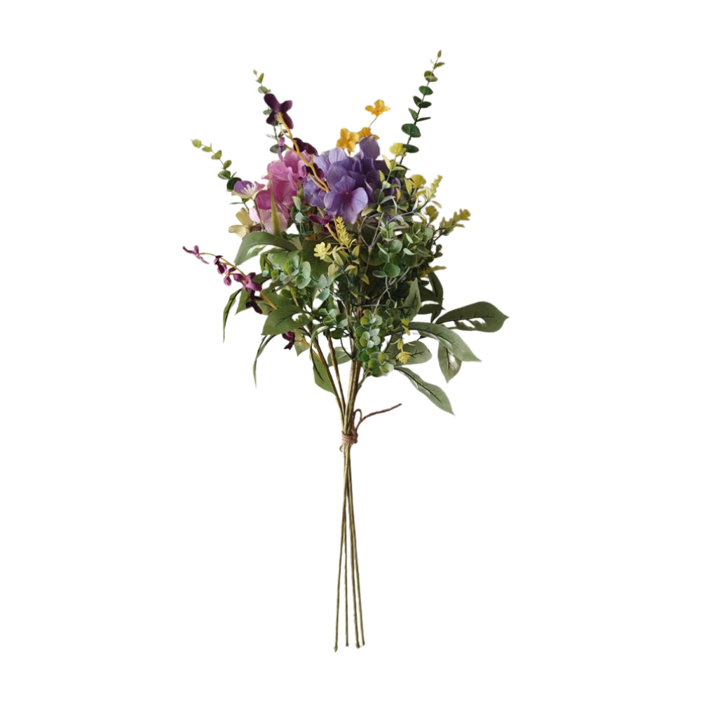 Artificial Mixed Lilac Flower Bouquet | Assorted Colours, 75cm