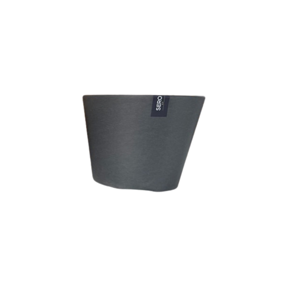 Sero Slate Grey Tapered Plant Pot | 26cm, Contemporary Design