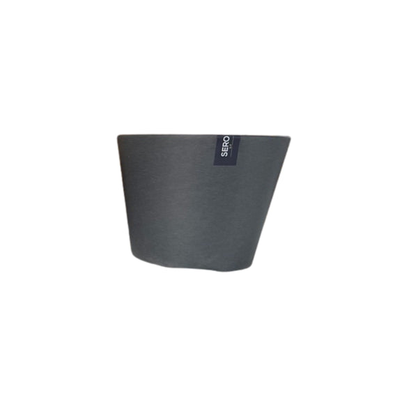 Sero Slate Grey Tapered Plant Pot | 26cm, Contemporary Design