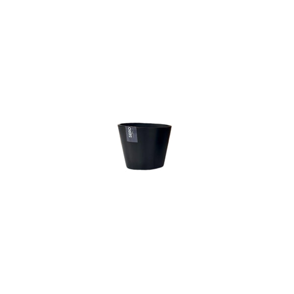 Sero Charcoal 14cm Tapered Plant Pot | Indoor Planter, Wide Opening