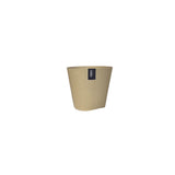 Sero Warm Beige Tapered Plant Pot | 20cm, Smooth Finish, Rounded Edges