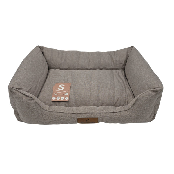Zipped Couch Pet Bed | 75 x 55 x 20cm, Easy Clean, Water-Resistant Base