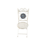 Lifestyle Living Azure Mosaic Bistro Table and Chairs Set | 3 Piece, Blue