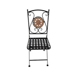 Lifestyle Living Celeste Mosaic Bistro Table Set | Brown Pattern, 3 Pieces