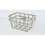 Metal Basket with Bamboo Handle - 25cm