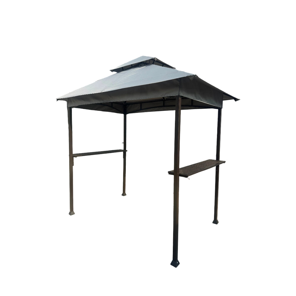 Lifestyle Living Ember BBQ Gazebo Shelter with Side Shelves | 2.4 x 1.5 x 2.55m