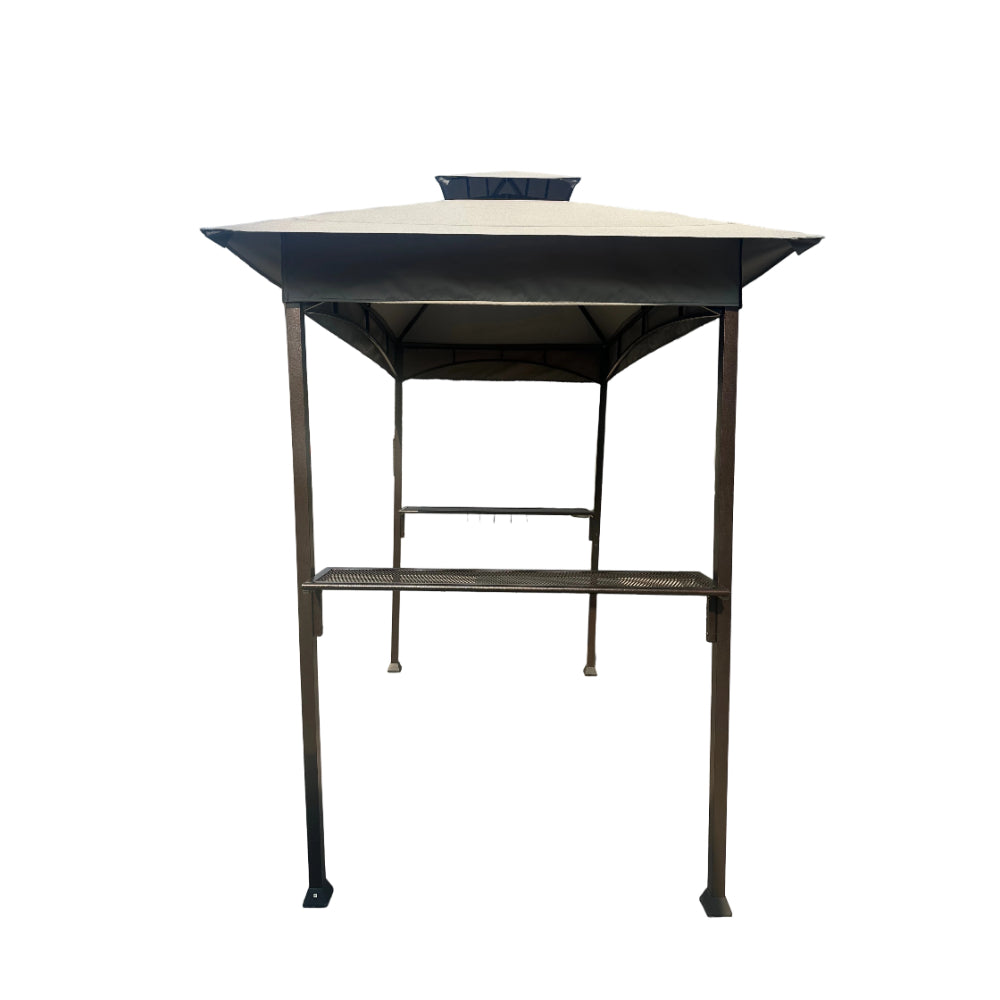 Lifestyle Living Ember BBQ Gazebo Shelter with Side Shelves | 2.4 x 1.5 x 2.55m